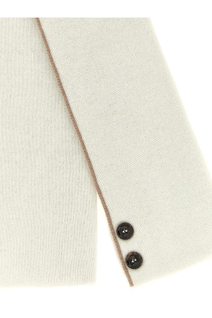 Кашемировый шарф Белый MOORER MOUSC100002V3767