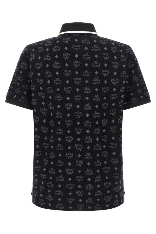 Пресс-поло черного цвета MCM MHTGSMM03BK