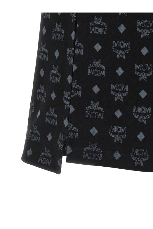 Пресс-поло черного цвета MCM MHTGSMM03BK