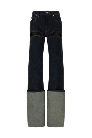 'Denim Pants With Cuts On Front' jeans Blue