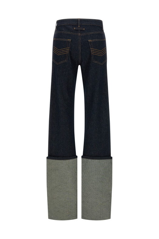'Denim Pants With Cuts On Front' jeans Blue