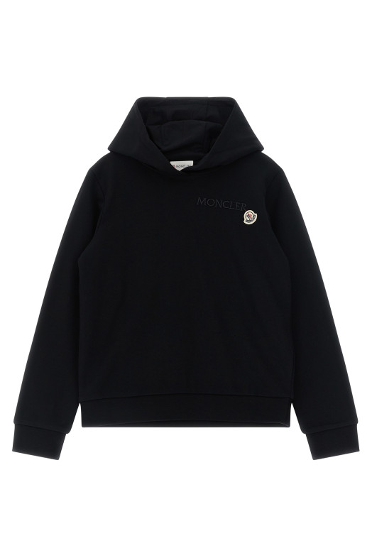 Толстовка с вышитым логотипом Черный MONCLER ENFANT L19548G0001189AKM999