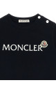 Футболка с логотипом, синяя MONCLER ENFANT L19518C0000489AUM778