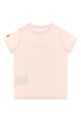 Logo embroidery t-shirt Pink
