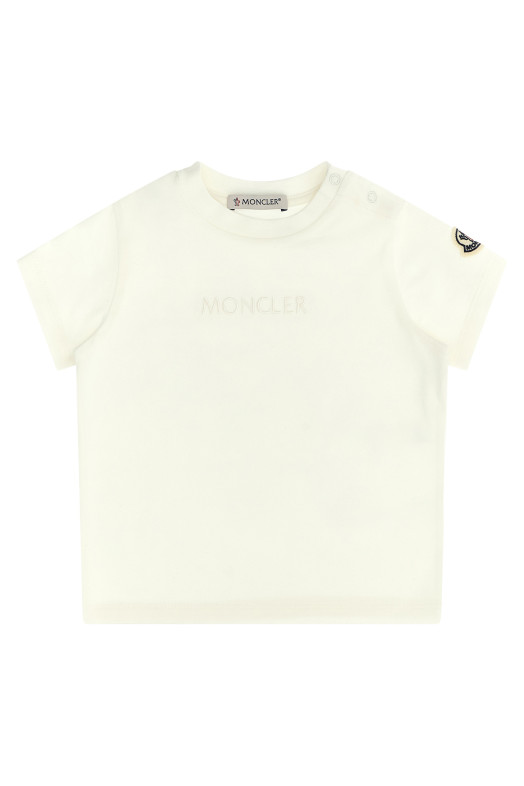 Logo embroidery t-shirt White