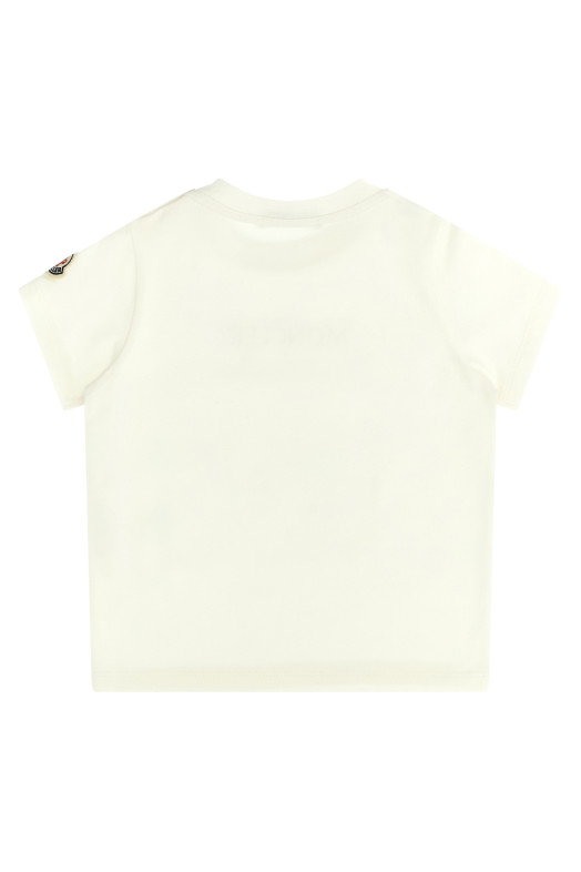 Logo embroidery t-shirt White