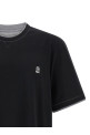 Двухслойная футболка Черная BRUNELLO CUCINELLI M0B137451GCCB75