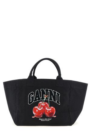 'Black XXL Cherry Tote' shopping bag Black