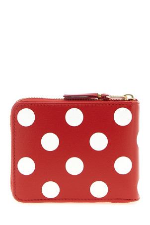 Гаманець з принтом у горошок, червоний COMME DES GARÇONS SA7100PDRED