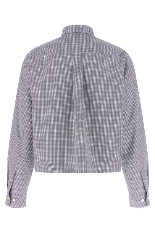 Рубашка в клетку Синяя MIU MIU MK1659SOOO1805F0008