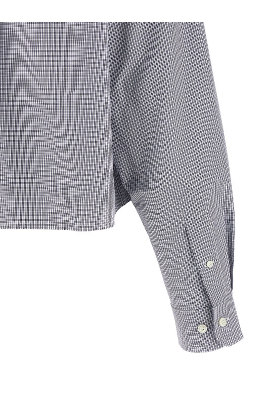 Рубашка в клетку Синяя MIU MIU MK1659SOOO1805F0008