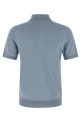 Хлопковая рубашка-поло СИНЯЯ BRUNELLO CUCINELLI M29800125CMM56