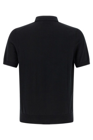 Бавовняна сорочка-поло Чорна BRUNELLO CUCINELLI M29800145CH101