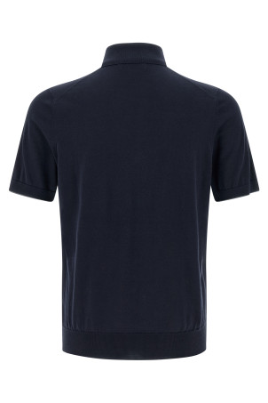 Поло с вышитым логотипом Синий BRUNELLO CUCINELLI M29800195CW425