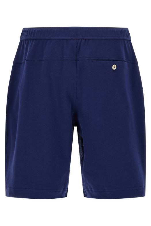 Хлопковые бермуды с застежкой-молнией Синие BRUNELLO CUCINELLI ML8243390TC7943