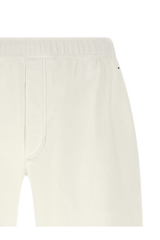 Хлопковые бермуды с застежкой-молнией Белые BRUNELLO CUCINELLI ML8243390TC159