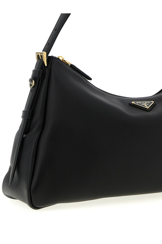'Aimée' large shoulder bag Black