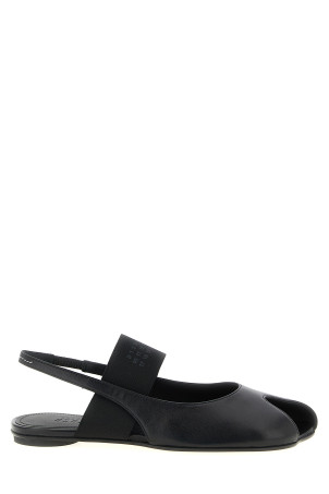 'Opentoe Tabi' slingback Black
