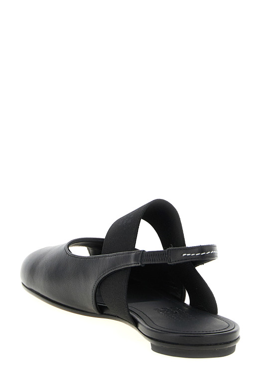 'Opentoe Tabi' slingback Black