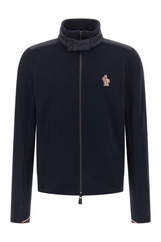 Fleece cardigan Blue