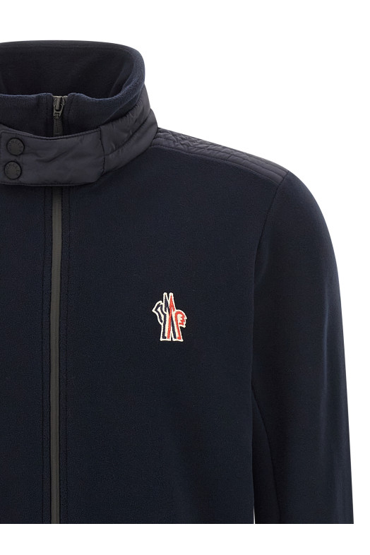 Fleece cardigan Blue