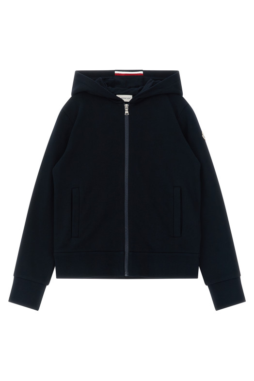 Толстовка с логотипом, синяя MONCLER ENFANT L19548G0000189AKM778