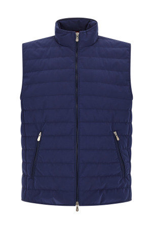 Стьобаний жилет Синій BRUNELLO CUCINELLI MM4791451CWG01