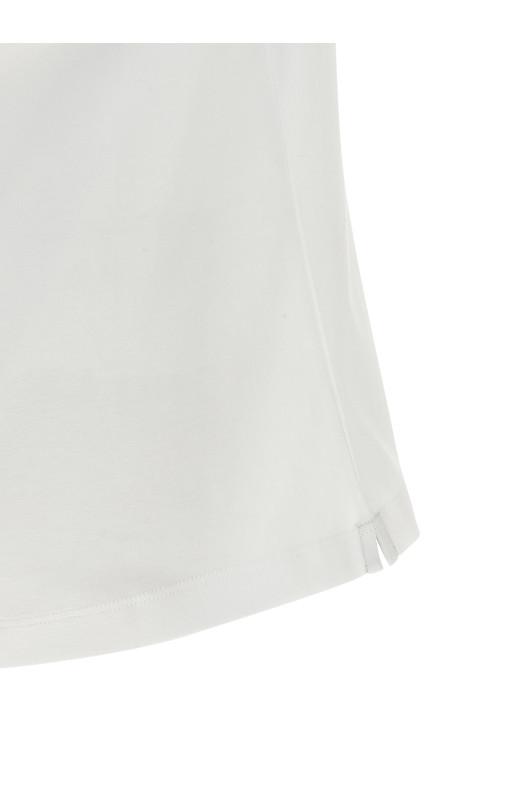 Футболка с гербом Сольомэо Белая BRUNELLO CUCINELLI M0B131386TC6159