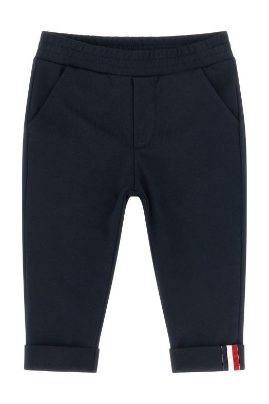 Tricolor ribbon joggers Blue