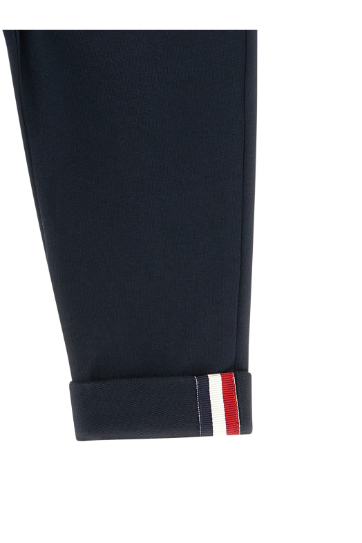 Tricolor ribbon joggers Blue