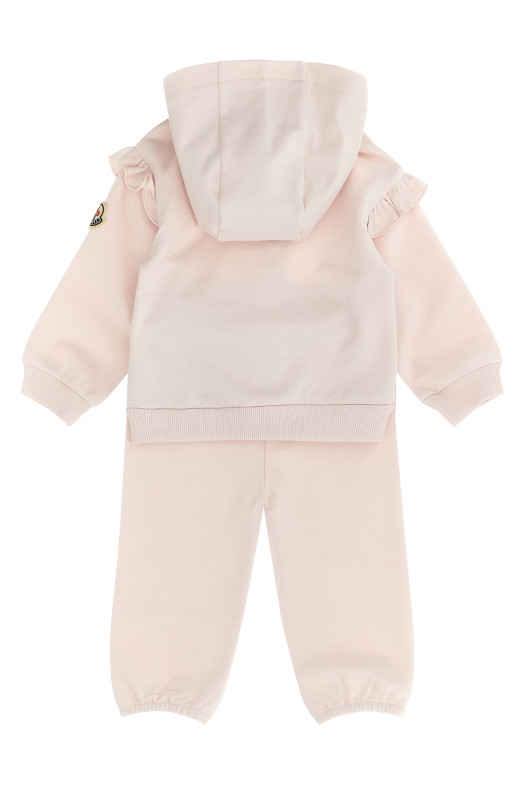Complete hoodie + ruffle joggers Pink