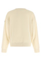 Logo embroidery sweatshirt Beige