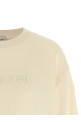 Logo embroidery sweatshirt Beige