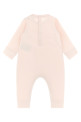 Розовый комбинезон с логотипом MONCLER ENFANT L19518L0000489B9Y503