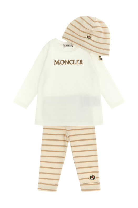 Детский комплект: футболка + леггинсы + кепка Разноцветный MONCLER ENFANT L19518P0000189BA2F20
