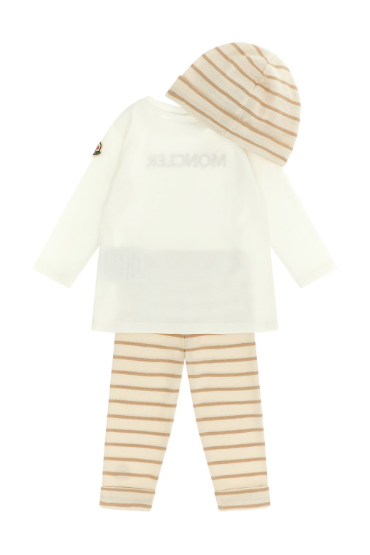Детский комплект: футболка + леггинсы + кепка Разноцветный MONCLER ENFANT L19518P0000189BA2F20