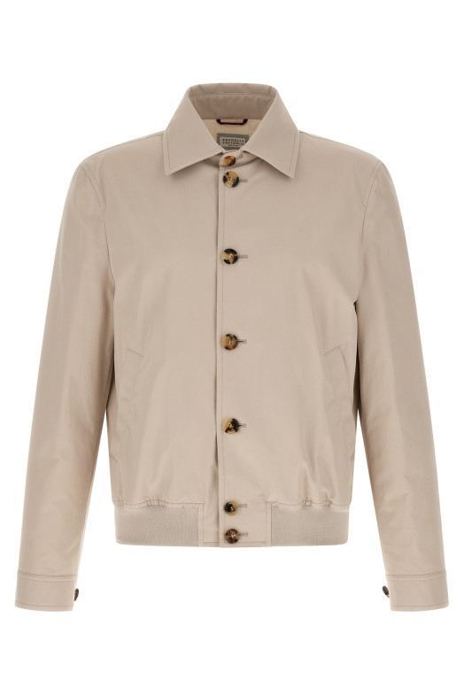 Бавовняна куртка Бежева BRUNELLO CUCINELLI MY4196407CHI60