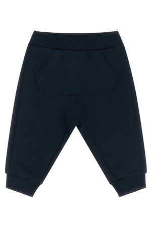 Свитшот с трехцветным подолом + джоггеры Синий MONCLER ENFANT L19518M0000889AEB778