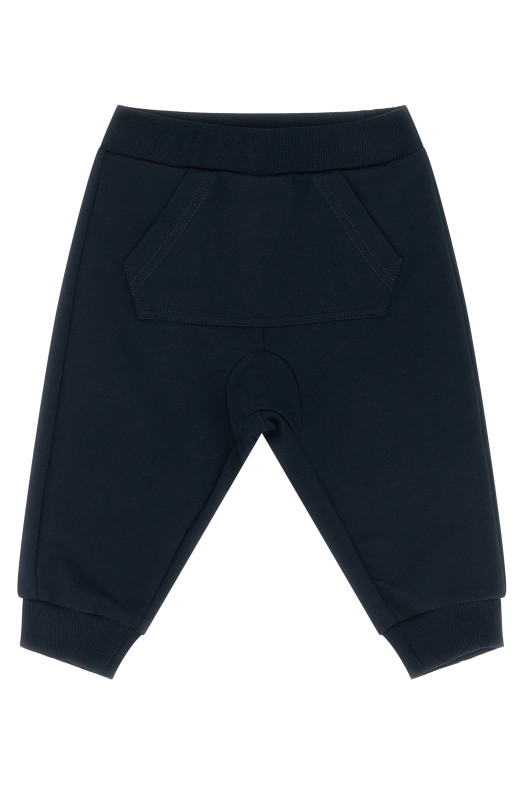 Свитшот с трехцветным подолом + джоггеры Синий MONCLER ENFANT L19518M0000889AEB778