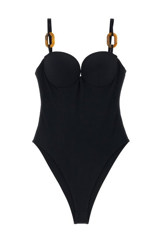 'RE26' one-piece swimsuit Black