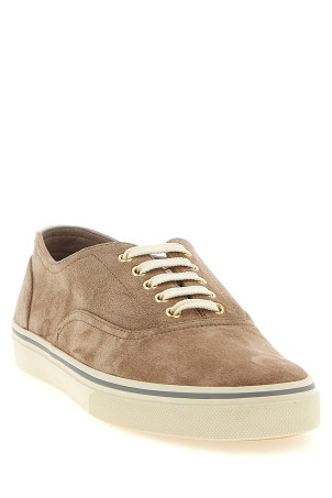 Suede sneakers Beige
