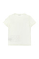 Футболка с логотипом, белая MONCLER ENFANT L19548C0000689AFV034