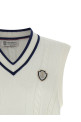 Хлопковый жилет с плетением Белый BRUNELLO CUCINELLI M28707917TCGE43
