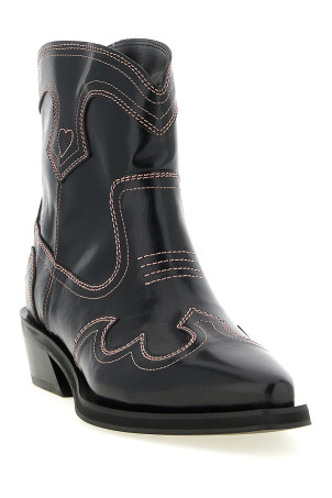 Ботильоны «Low Shaft Embroidered Western» Черный B1010028475