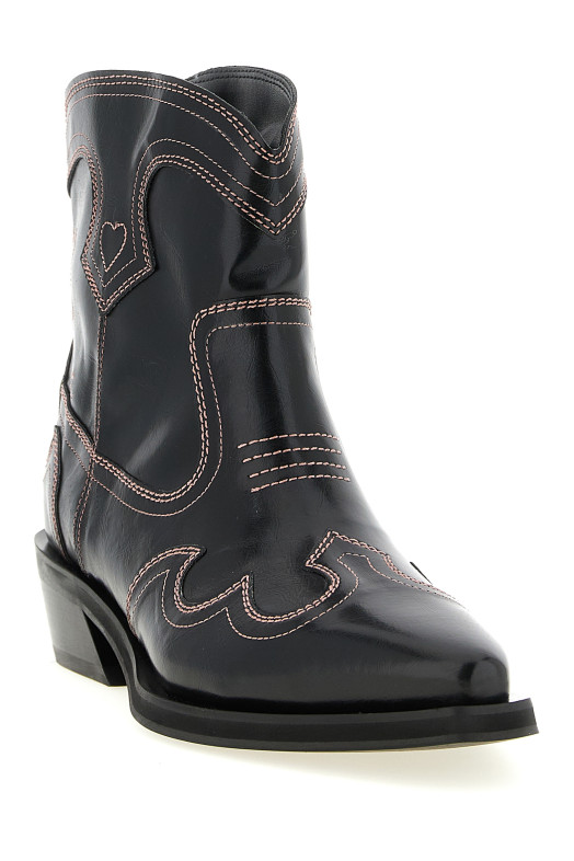 Ботильоны «Low Shaft Embroidered Western» Черный B1010028475