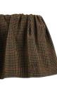 Houndstooth skirt Brown