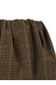 Houndstooth skirt Brown