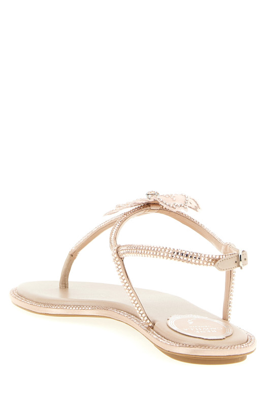 'Peach Flower' sandals Pink