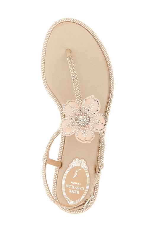 'Peach Flower' sandals Pink