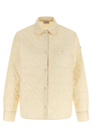 Quilted overshirt Beige